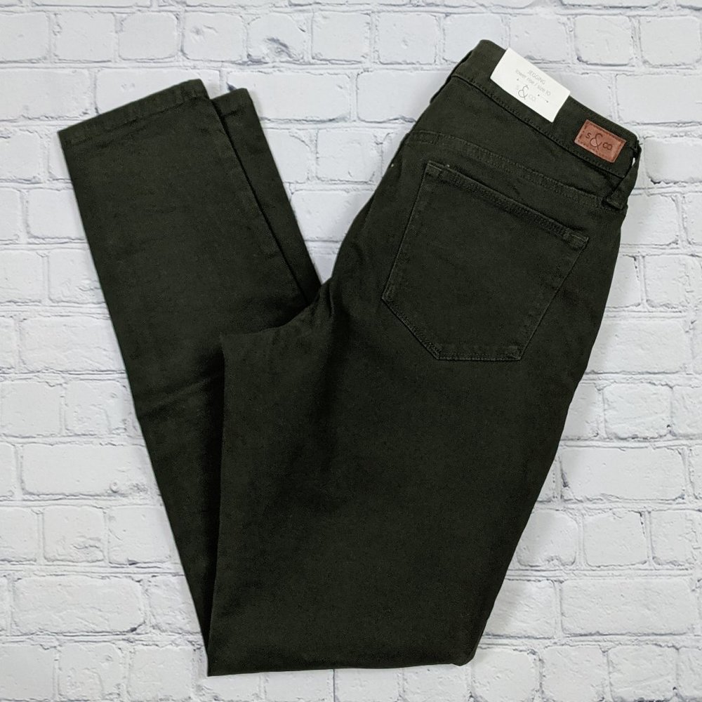 NWT S&CO JEGGING LOWER RISE OLIVE GREEN SIZE 10